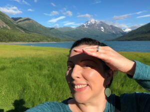 Jessica at Eklutna Lake